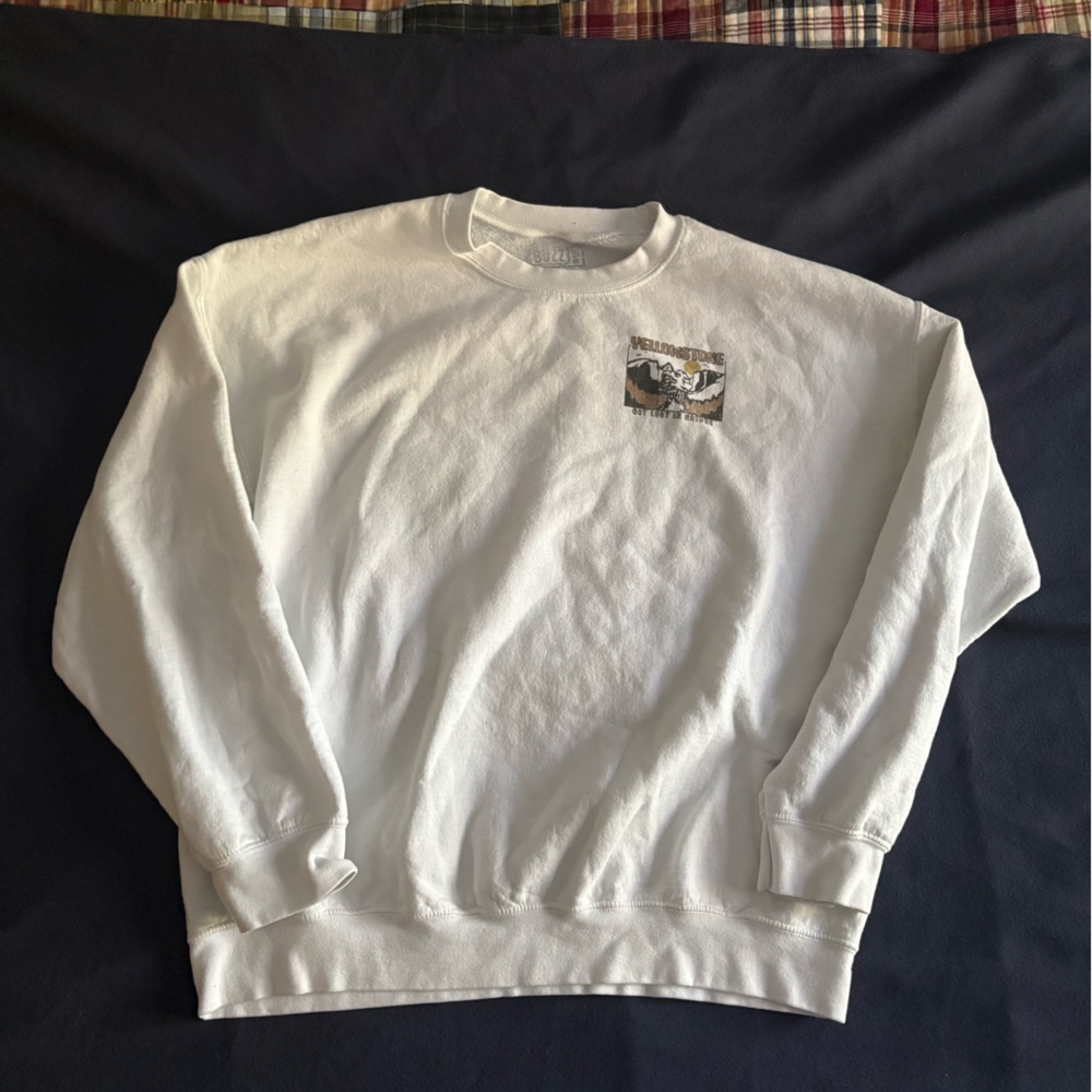 Vintage America White Crewneck Sweater